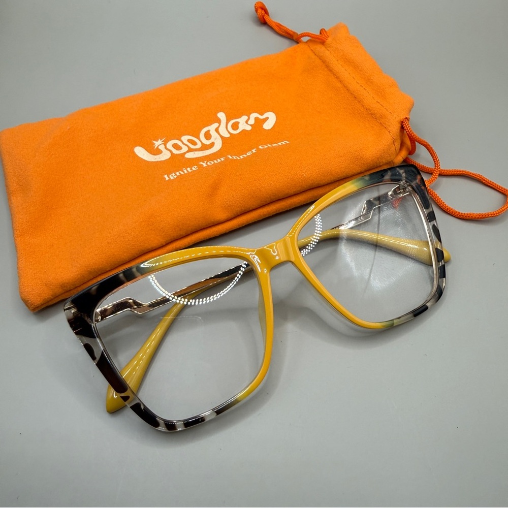 Yellow Tortoiseshell Women’s Fashion Glasses